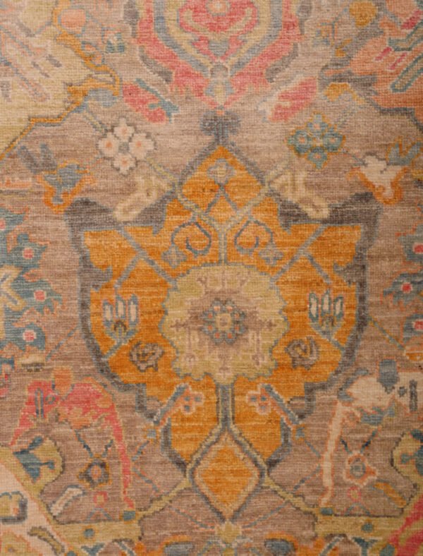Handspun Wool Vegetable Dye Afghan Multicolor Runner - Image 2