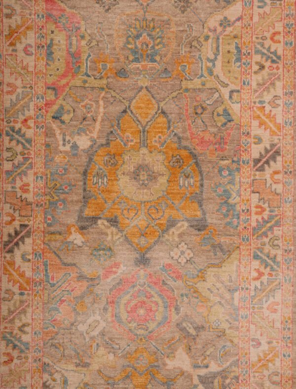 Handspun Wool Vegetable Dye Afghan Multicolor Runner