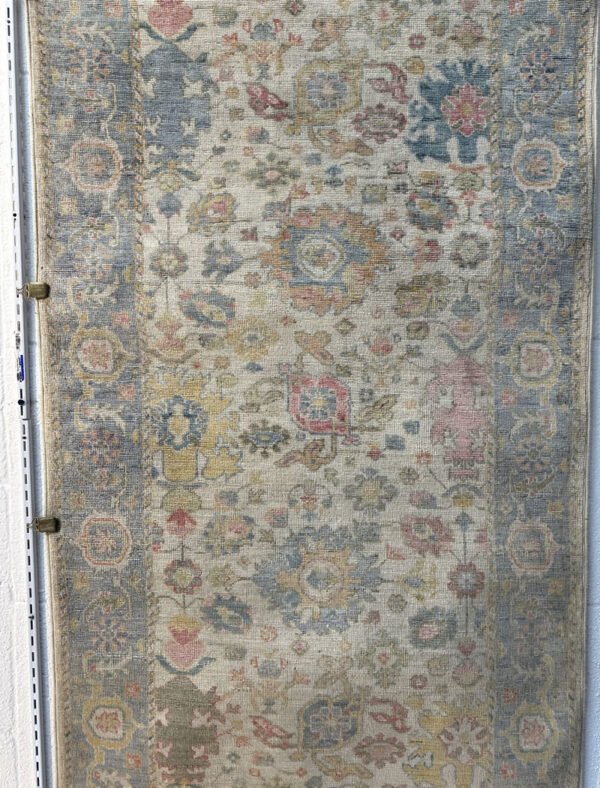 Pure Afghan Handspun Wool Beige Runner